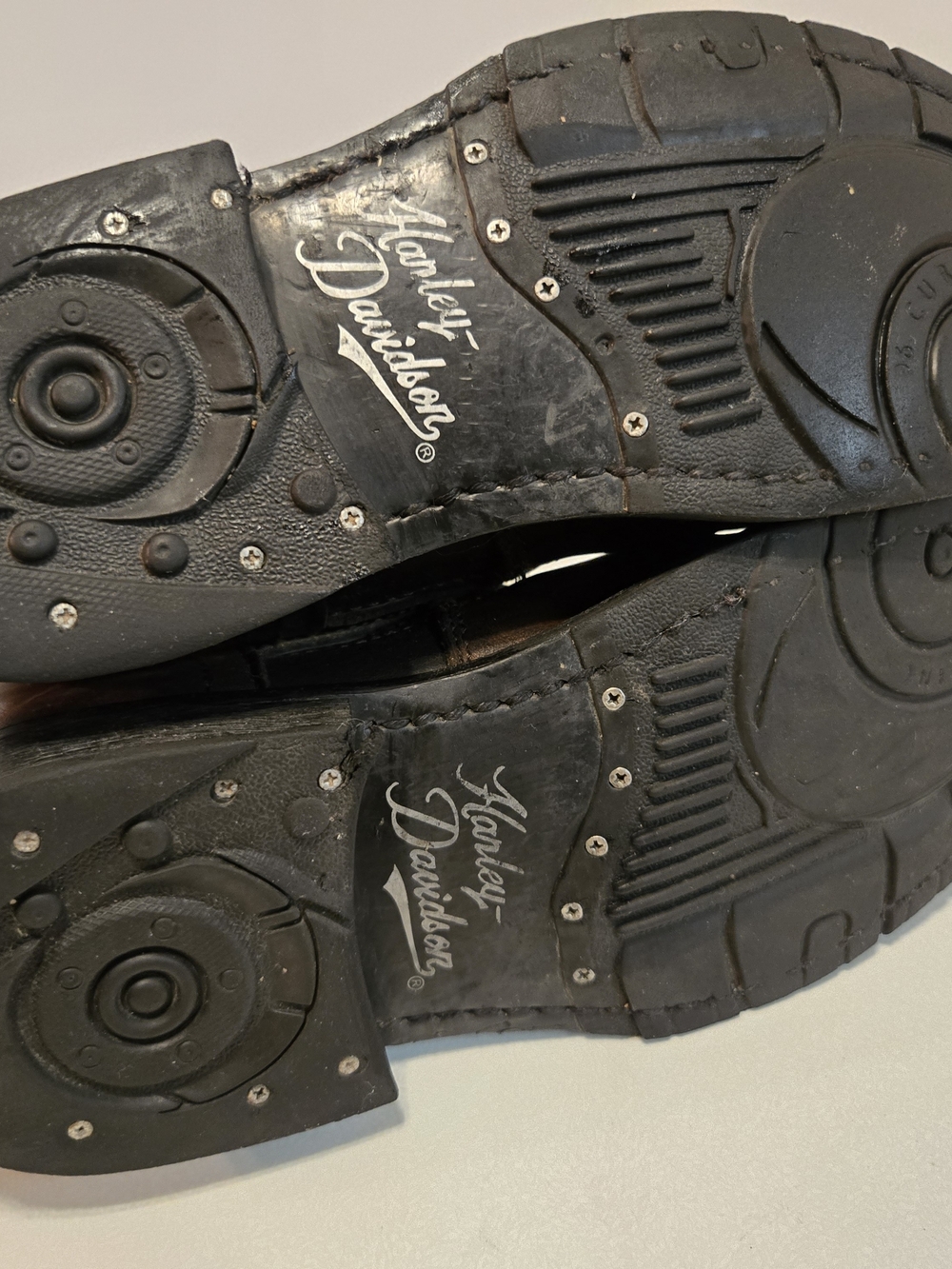Harley-Davidson Orange Leather Boot Interior Label - Picture 5 of 10